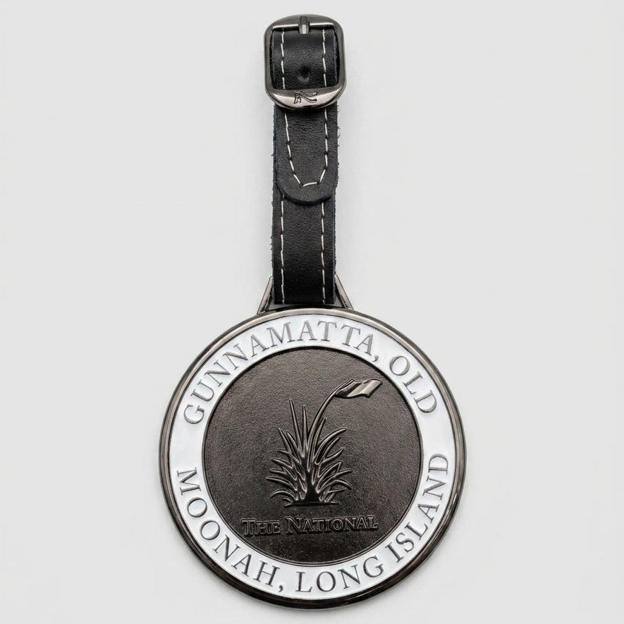 Metal Bag Tag - White