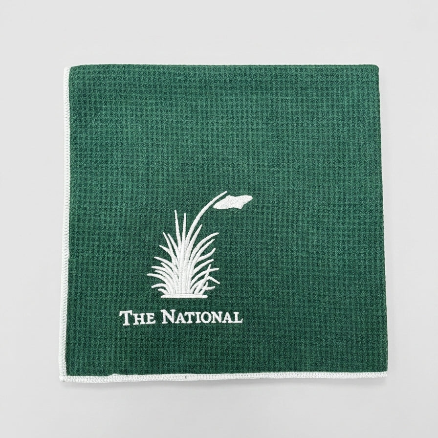 Large Aqua Lock Logo Towel - Green