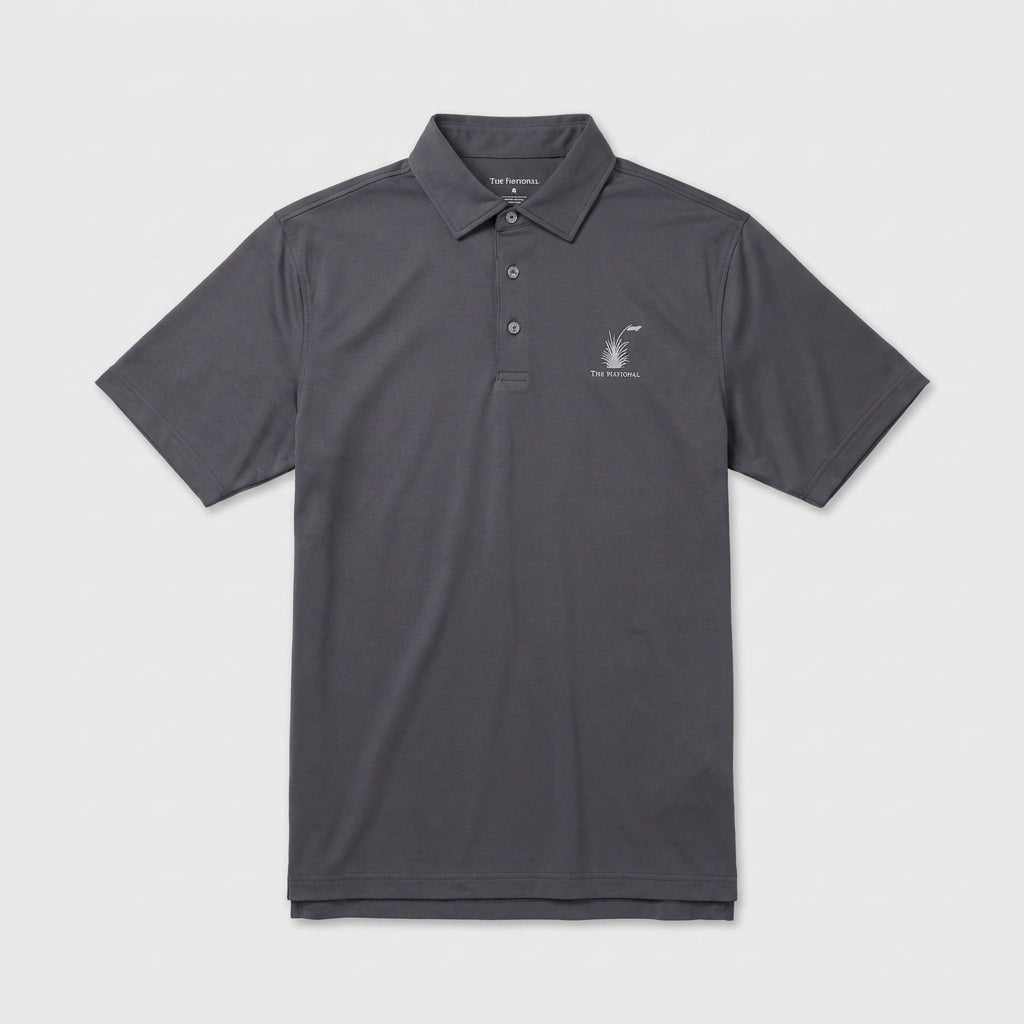 Men's Short Sleeve Polo - Charcoal