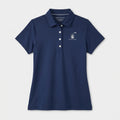 Women's Peter Millar Solid Performance Jersey Polo - Navy