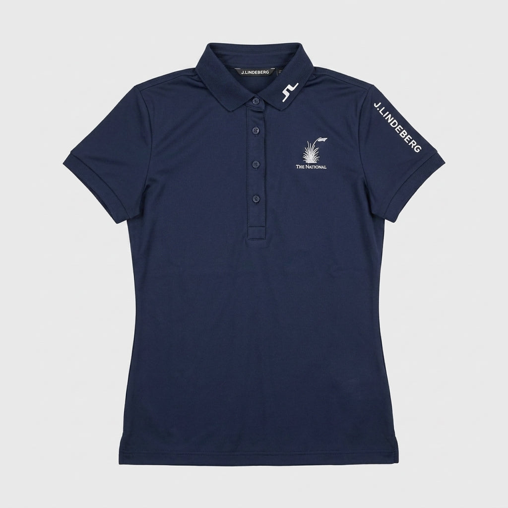 Women's J.Lindeberg Short Sleeve Polo - Navy