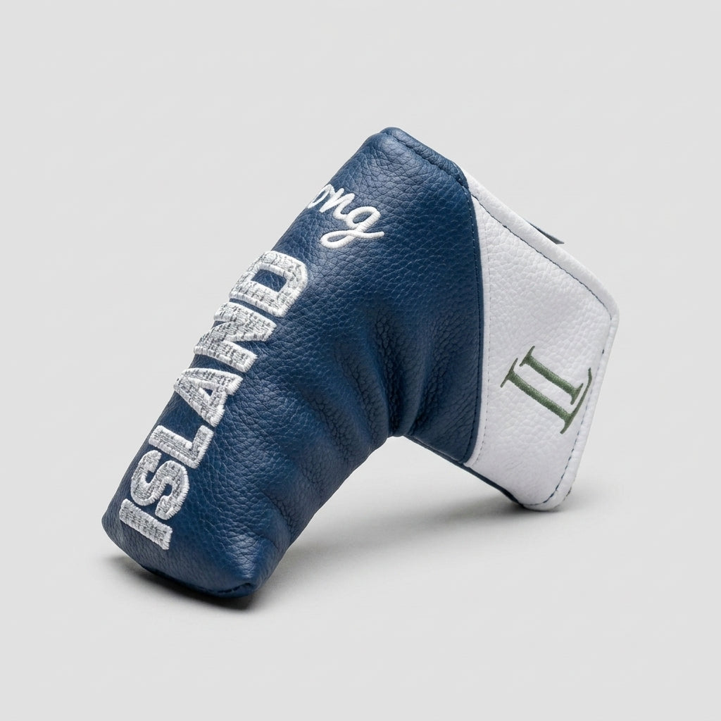 Premium White & Navy Headcovers - Putters (Blade & Mallet) Long Island