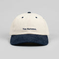 Cotton/Faux Suede - Cream & Navy