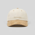 Cotton/Faux Suede - Cream & Tan