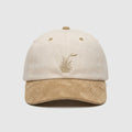 Cotton/Faux Suede - Cream & Tan 2.