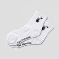 Cotton Crew Socks - White