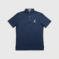 Men's Peter Millar Solid Performance Jersey Polo - Navy