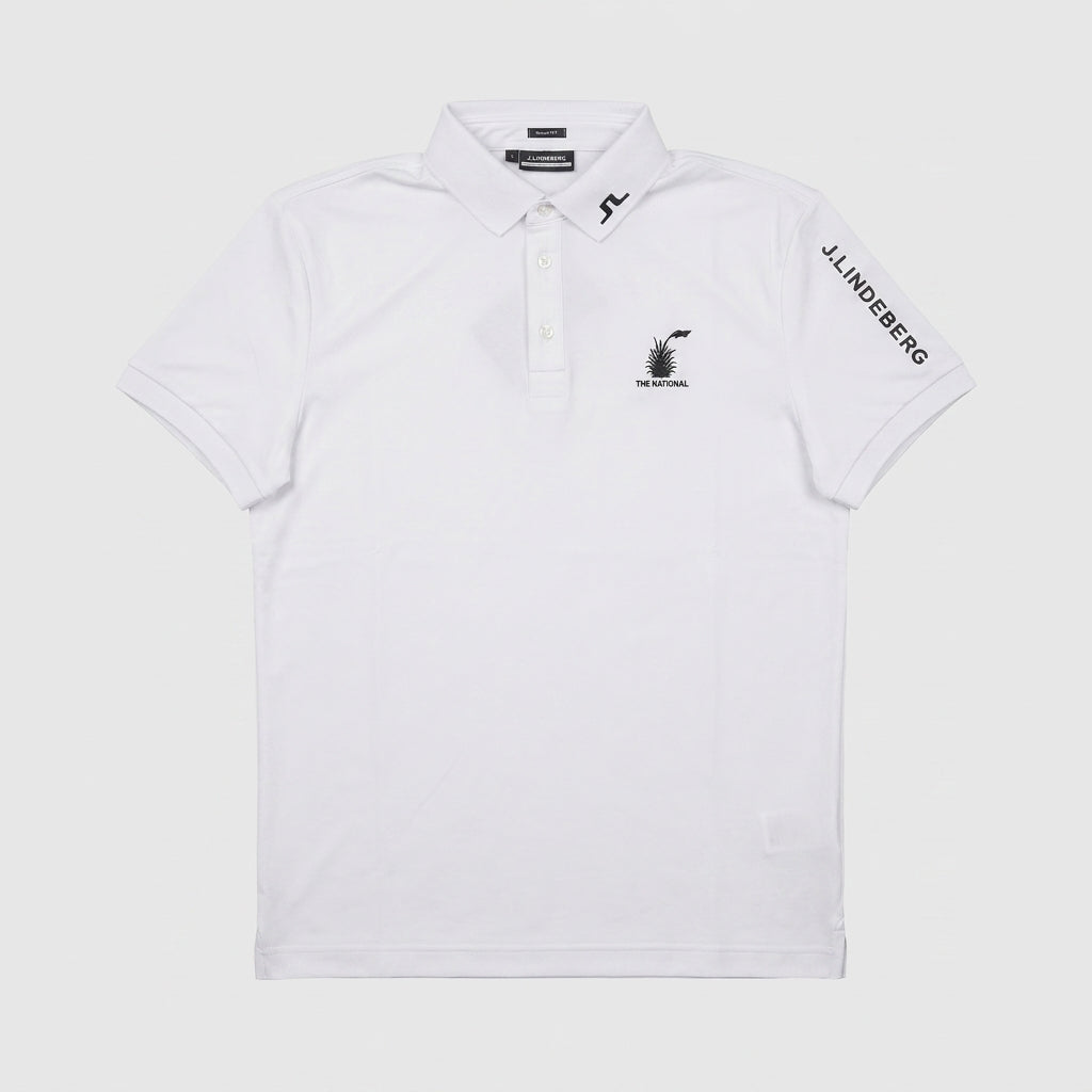 Men's J.Lindeberg Short Sleeve Polo - White