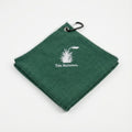 Small Aqua Lock Logo Towel - Green