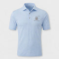 Men's Peter Millar Jubilee Performance Jersey Polo - Cottage Blue / White Stripe