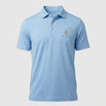 Men's Short Sleeve Polo - Light Blue