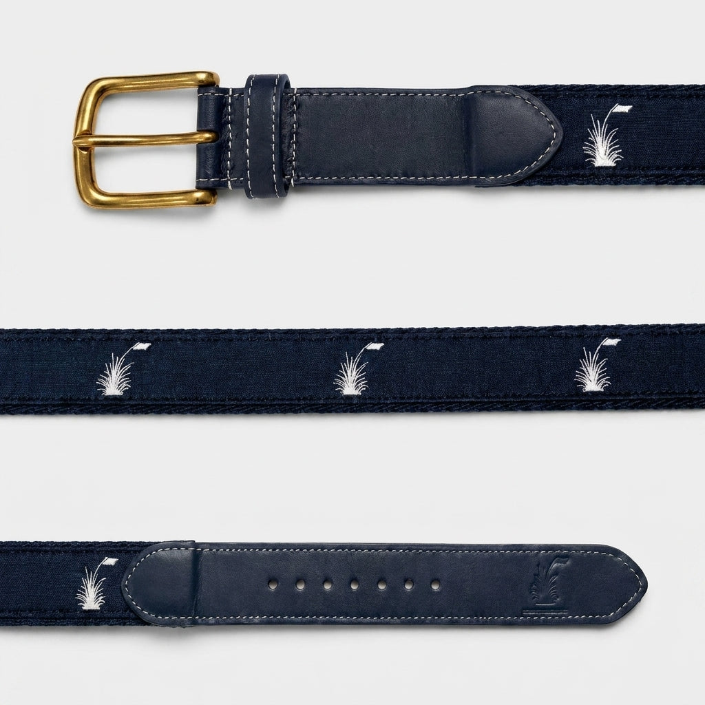 Marki Logo Belt - Navy