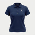 Women's Peter Millar Solid Performance Jersey Polo - Navy