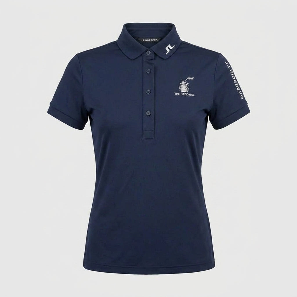 Women's J.Lindeberg Short Sleeve Polo - Navy