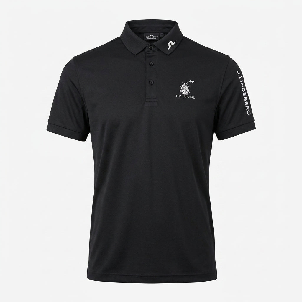 Men's J.Lindeberg Short Sleeve Polo - Black