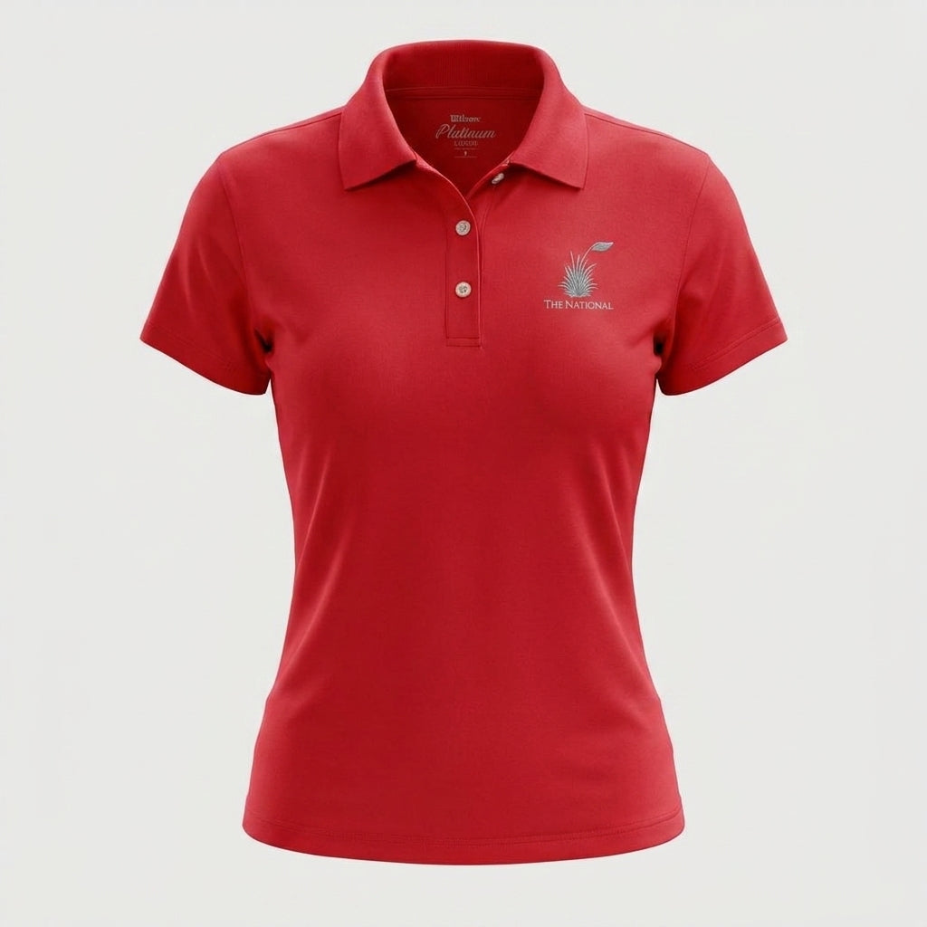 Women's Short Sleeve Polo - Red