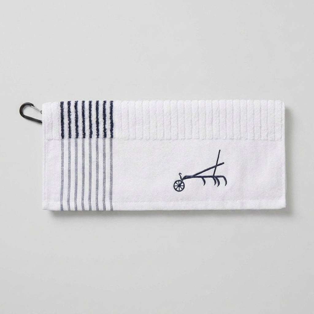 Mini Stripe Towel - The Farm - White