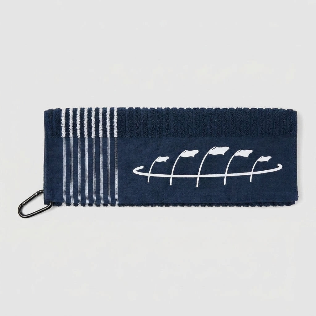 Mini Stripe Towel - The Track - Navy