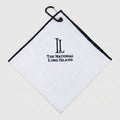 Small Aqua Lock Logo Towel - White - Long Island