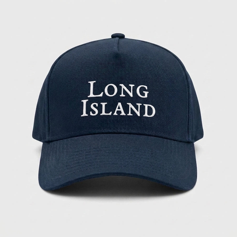 Premium Cotton Cap - Navy - Long Island