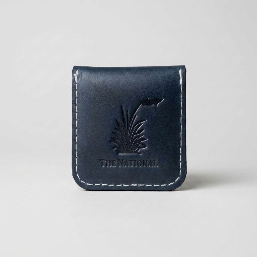 Ball Marker Leather Pocket - Navy