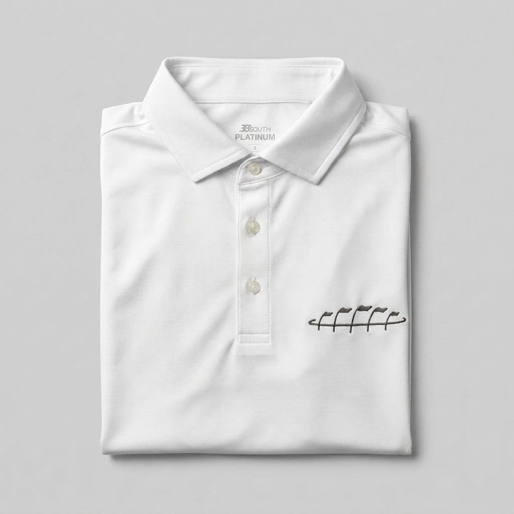 Men's Short Sleeve Polo - White - The Track