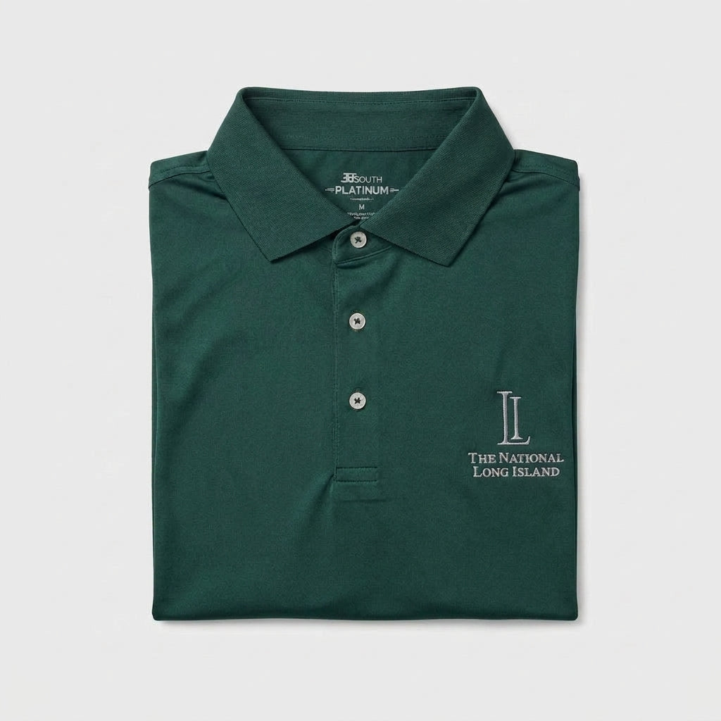 Men's Short Sleeve Polo - Hunter Green - Long Island
