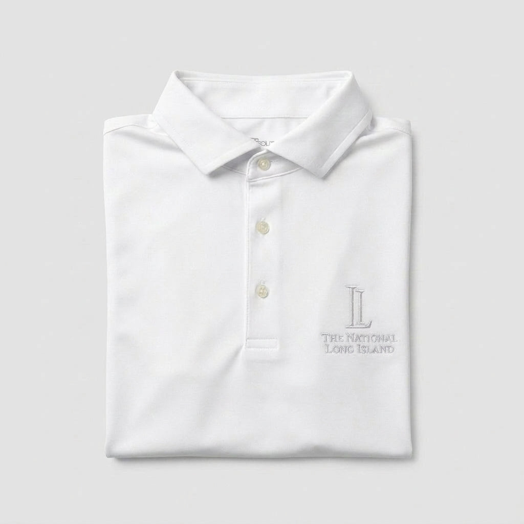 Men's Short Sleeve Polo - White - Long Island