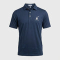 Men's Peter Millar Solid Performance Jersey Polo - Navy