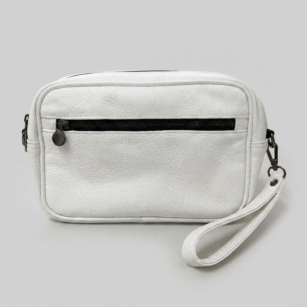 Accessories Bag - Double Zip - White
