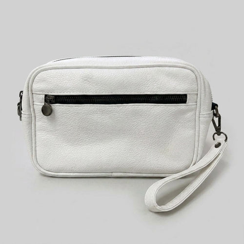 Accessories Bag - Double Zip - White