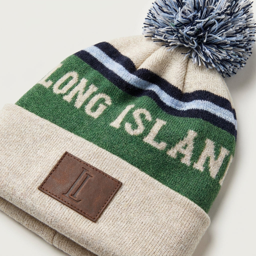 Pom Pom Beanie - Cream - Long Island