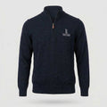 Men's Donald Ross Merino Wool Knit - Black - Long Island