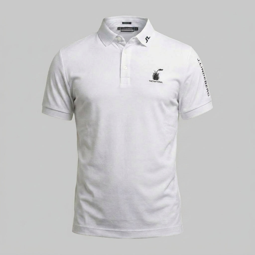 Men's J.Lindeberg Short Sleeve Polo - White