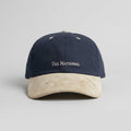 Cotton/Faux Suede - Cream & Navy