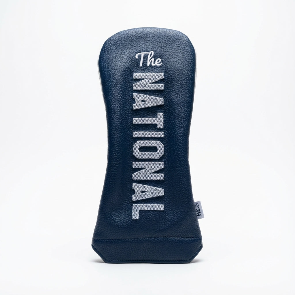 Premium White & Navy Headcovers - Driver, Woods, Hybrids