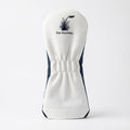Premium White & Navy Headcovers - Driver, Woods, Hybrids