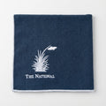 Large Aqua Lock Logo Towel - Navy