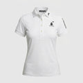 Women's J.Lindeberg Short Sleeve Polo - White