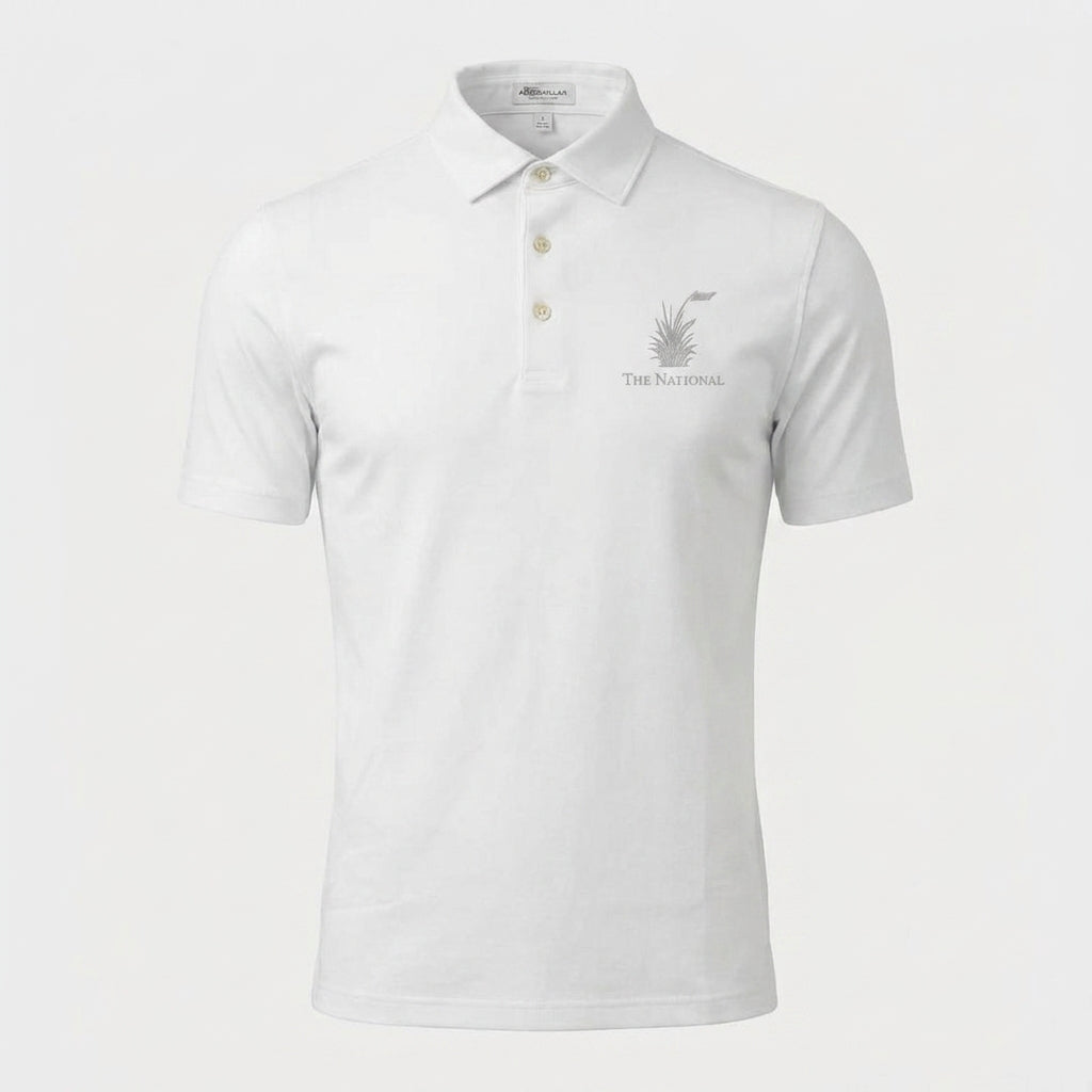 Men's Peter Millar Solid Performance Jersey Polo - White